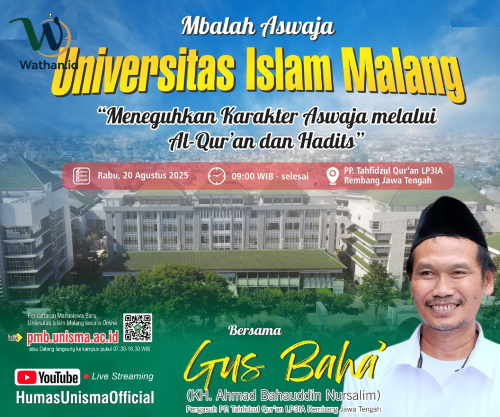 Mbalah Aswaja Agustus 2025, LPIK Unisma Hadirkan Gus Baha' 2 S